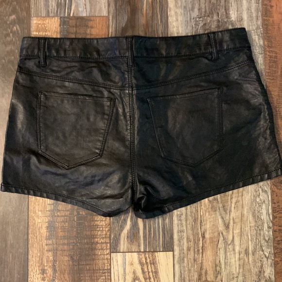 Faux Leather Shorts - Picture 2 of 9